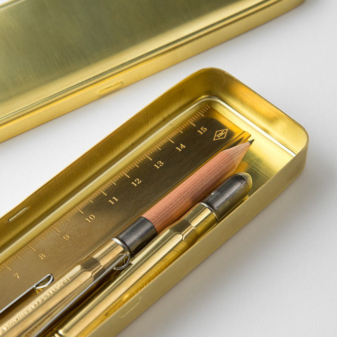 Traveler's Brass Pencase ✒︎ Traveler's toll- és ceruzatartó rézből